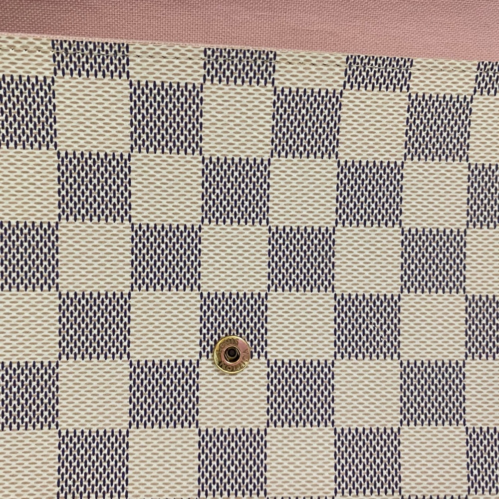 Louis Vuitton Felicie Pochette Damier Azure Canvas Pink Interior - Picture 13 of 16